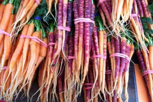 Rainbow carrots—-sweet as candy