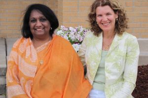 Dr. Reddy and I relax together during her visit to Fairfield in June 2011